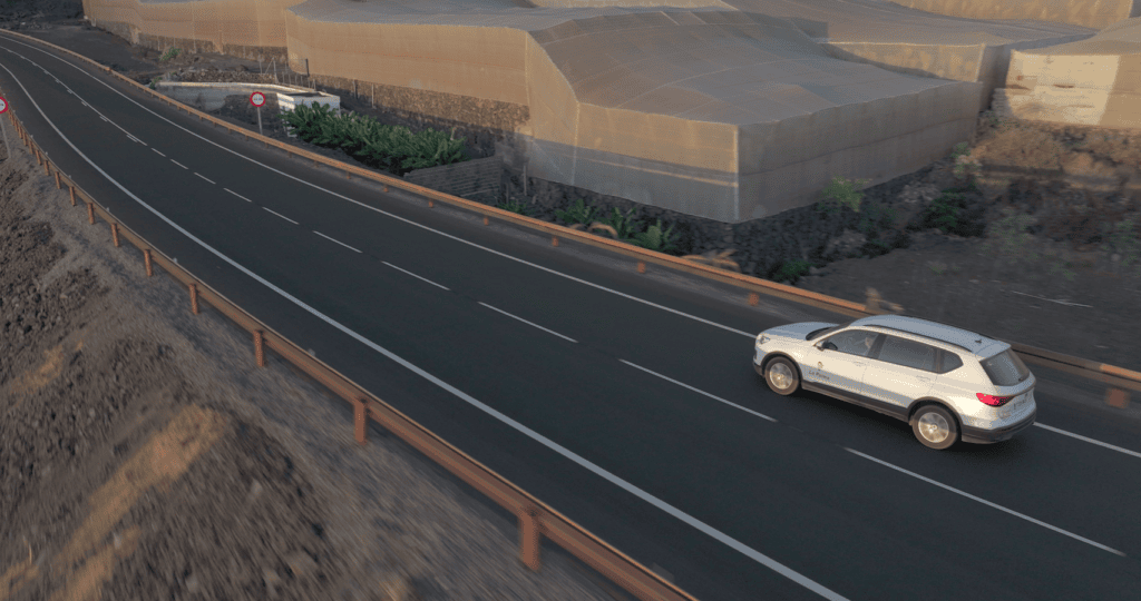 Rodaje coche La Palma