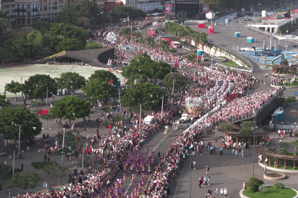 Carnaval de Tenerife con dron