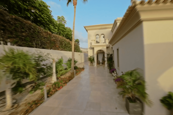 Real estate drone tour