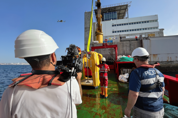 Servicio de dron en PLOCAN
